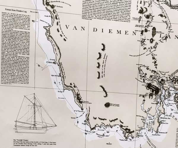 old Tasmania map